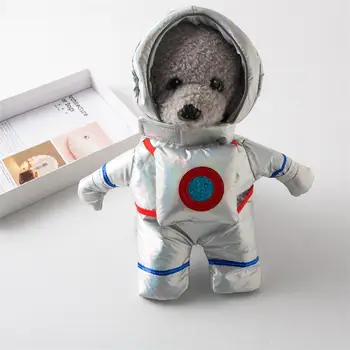 Симпатичный комбинезон для собак, Очаровательная полностью обернутая лента для крепления шляпы, космические костюмы для косплея собаки-астронавта