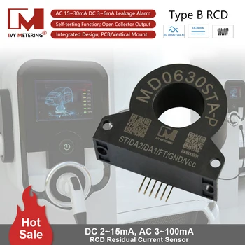 MD0630STA-P EVSE RCMU для самопроверки УЗО типа B Датчик утечки с обнаружением электрического дифференциального тока постоянного тока 6 мА