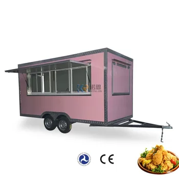 Тележка для подачи еды Производители прицепов из Китая Фургон с полным кухонным оборудованием