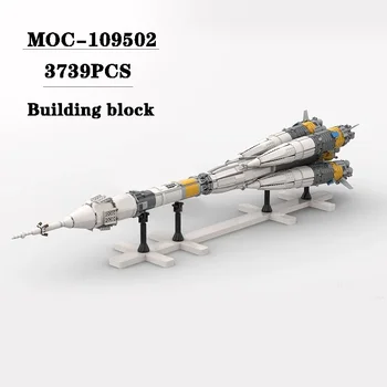 Строительный Блок MOC-109502 Ракета Космический Строительный Блок Модель Образования Взрослых и Детей Творческий День Рождения Рождественская Игрушка В Подарок