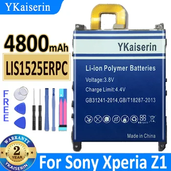 YKaiserin Аккумулятор для Sony Xperia Z1 Z1 L39h Honami SO-01F C6902 C6903 C6906 C6943 LIS1525ERPC AGPB011-A001 4800 мАч Batteria