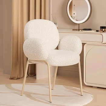Современные скандинавские стулья для гостиной, Бархатное Портативное Кресло для столовой, Эргономичный Салон Sedie Cucina Мебель для дома MQ50KT