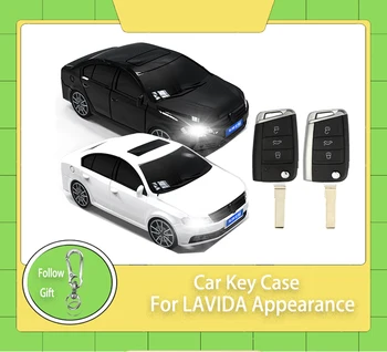 Стайлинг автомобиля Имеет Легкий внешний вид LAVIDA для VW Golf 7 Sportsvan GTI MK7 Skoda Octavia A7 Seat Flip Складной Чехол Для ключей