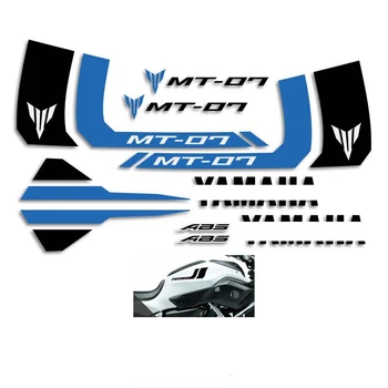 Наклейка на обтекатель кузова мотоцикла, наклейки с логотипом, Защитная наклейка для YAMAHA MT07 MT-07 FZ07 FZ-07