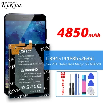 KiKiss Аккумулятор Высокой Емкости 4850mAh li3945T44P8h526391 Для Замены Аккумуляторов Мобильных Телефонов ZTE Nubia Red Magic 5G NX659J