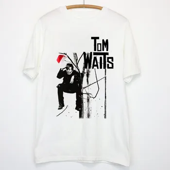 Новый Рождественский подарок Тома Уэйтса Для фаната - Белая футболка от S до 5XL BC3743