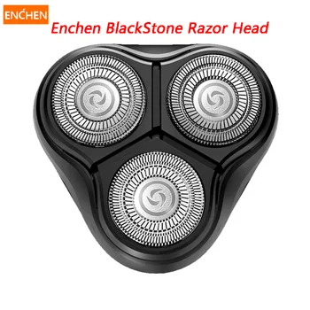Электробритва ENCHEN BS001 со сменной головкой Black Stone Мужская бритва с 3D плавающей головкой лезвия, съемная мойка лезвия