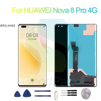 для HUAWEI Nova 8 Pro 4G ЖК-экран дисплея 2676*1236 BRQ-AN00 Nova 8 Pro 4G Сенсорный Дигитайзер В сборе Замена