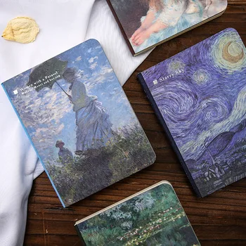 Всемирно известная картина творческий блокнот Ван Гог Моне Творческий дневник журнал Школьные принадлежности