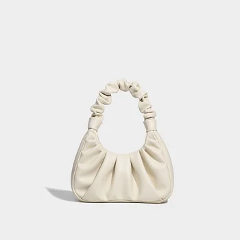 Модная женская сумка подмышками 2023 года, новая сумка небольшого размера и универсальная повседневная сумка в складку Cloud