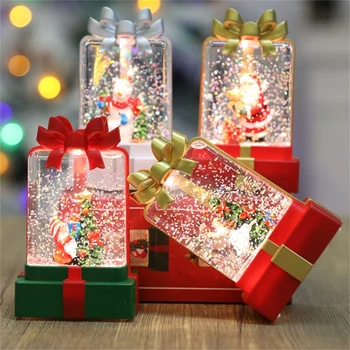 Пластиковая и электрическая составляющая, Рождественская подарочная коробка, инъекции воды, ветрозащитный фонарь N84C