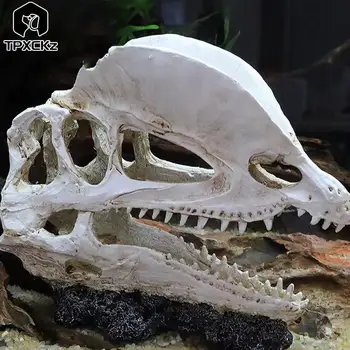 1 шт. имитация смолы, орнамент в виде черепа динозавра, Аквариум 