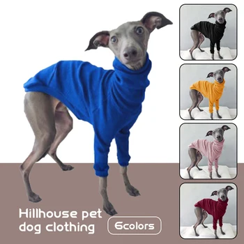 Одежда для Двуногих Домашних Собак С Высоким Воротом Из Нитей Greyhound Whippet, Куртка, Пальто, Эластичная Водолазка, Пижама Для Домашних Животных S-5XL