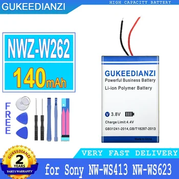 Аккумулятор большой мощности GUKEEDIANZI для Sony NW-WS413, NW-WS623, NW-WS625, NWZ-W273S, NWZ-W262, 401225, 2 линии