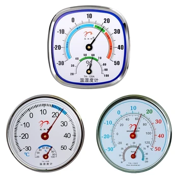 Внутренний термометр-гигрометр 2 в 1 Аналоговый гигрометр для измерения температуры и влажности для внутреннего офиса, украшения домашней комнаты