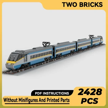 Техническая модель городского автомобиля Moc Bricks, чешский высокоскоростной поезд, модульные строительные блоки, подарки, игрушки для детей, наборы для сборки своими руками