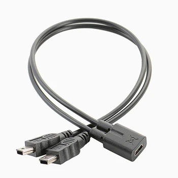 1 шт. кабель USB 2.0 Женский к Mini USB 2.0 5-контактный разъем для передачи данных