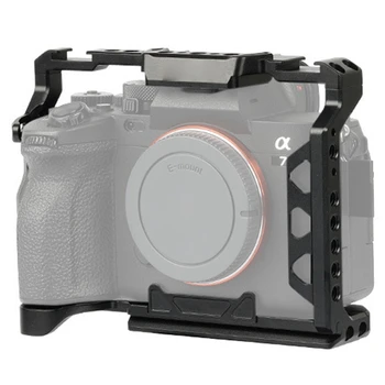 Камера Клетка Видео Клетка Крепления Для Обуви Камера Клетка Аксессуары Для Фотосъемки Черный Алюминиевый Сплав Для Sony A7M3/A7R3/A7M4