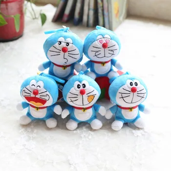 Аниме Мультфильм Doraemon Плюшевые игрушки Брелок Рюкзак с мягкой подвеской Украшение для креативных подарков на День рождения для мальчиков и девочек
