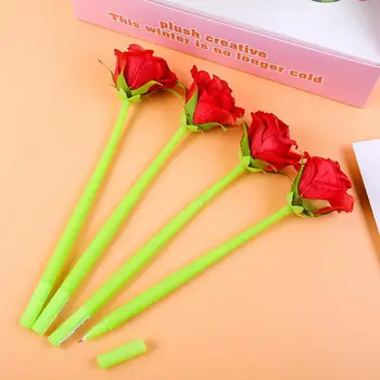 Гелевые ручки Многоцелевые Ручки в форме цветка Стационарная Маркировка Полезные ручки для письма с цветочной головкой в силиконовой оболочке