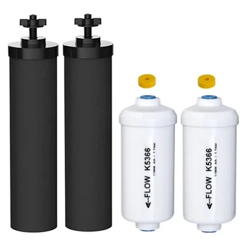 Сменные Принадлежности Для 2-х BB9-2 и 2-х Фторидных Фильтров для воды PF-2, Совместимых С Системой Гравитационной фильтрации воды Black Berkey