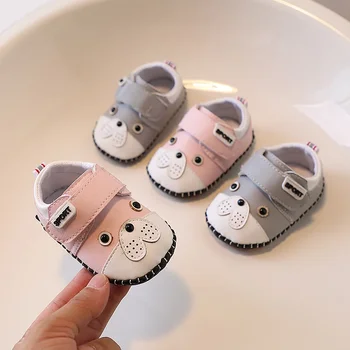Новая детская Обувь для малышей 0-1 года на Мягкой подошве для Мальчиков и Девочек, Детская Обувь с героями мультфильмов, Милая и удобная