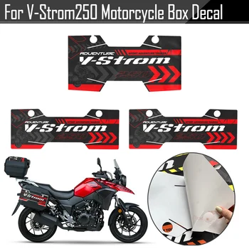 Для Suzuki VSTROM DL250 V-Strom 250 Мотоцикл Боковая Коробка Наклейка Колодки Хвост Багажный Чехол Защитная Наклейка Аксессуары