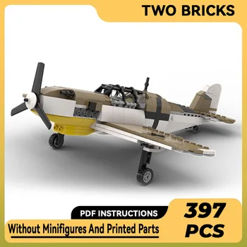 Строительные кирпичи Moc Модель самолета Messerschmitt Bf 109 F4 Технологические Модульные блоки Подарки Игрушки для детей Сборка своими руками