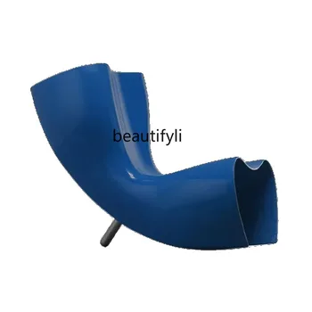 Индивидуальный фетровый стул Nordic Designer Стул для отдыха в форме модели FRP Сиденье Сапоги на высоком каблуке Кресло-крылышко мебель для гостиной