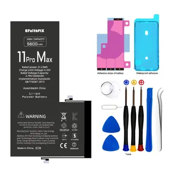 1шт Аккумулятор Большой Емкости Для iPhone 11 Pro Max Сменный Bateria С Наборами Инструментов