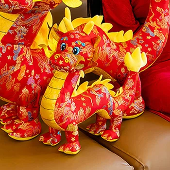 Игрушки Дракон Мягкое Животное Талисман Детские Животные Прекрасный Милый Китайский Стиль Новый Год