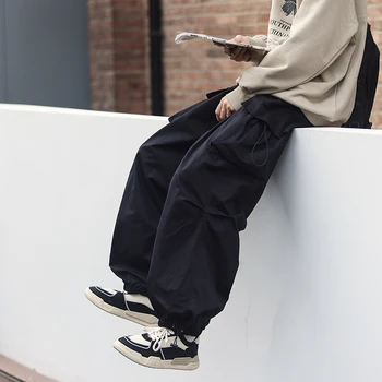 Уличная одежда, мужские шаровары-карго с несколькими карманами, повседневные мужские спортивные штаны в стиле хип-хоп, брюки для бега трусцой, модные мужские брюки в стиле харадзюку