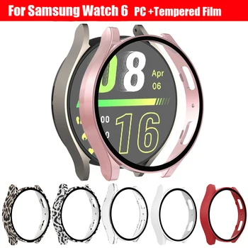 ПК + чехол Для Samsung Galaxy Watch 6 40 мм 44 мм Универсальный Защитный чехол для Samsung Watch 6 Case 40 мм 44 мм