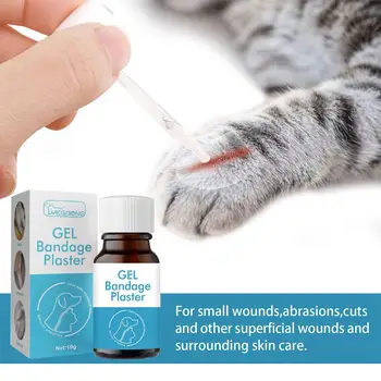 Жидкий пластырь для ран домашних животных, Водонепроницаемые дышащие жидкие средства для ран для собак, средства для заживления кошек Q3V6