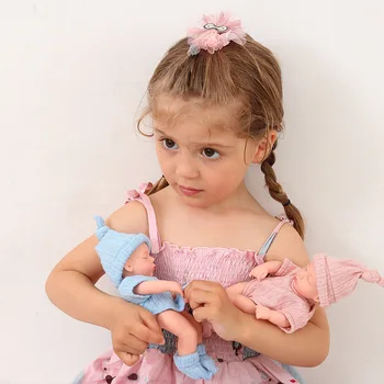 Мини Мягкая силиконовая кукла-Реборн во все тело 20 см Baby Doll Девочка Reborn Baby Toys Кукла Водонепроницаемые виниловые игрушки для новорожденных