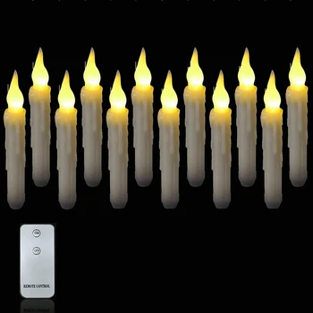 Светодиодные фонари для свечей Электронный светильник для свечей 2 кнопки дистанционного управления Длинный шест Электронная имитация свечей