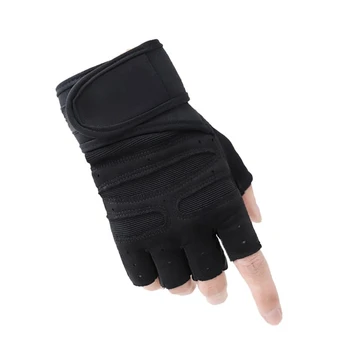 Перчатки с полупальцами, противоскользящая амортизирующая прокладка, нескользящие Удобные быстросъемные велосипедные перчатки, удобные тренировочные перчатки
