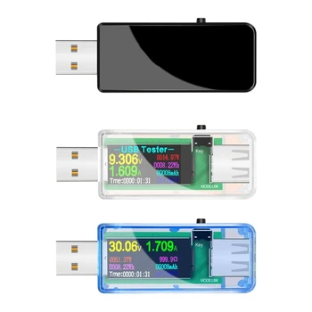USB Измеритель Мощности Тестер Тока Мультиметр с Цветным Дисплеем IPS Измерение