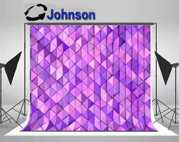 Фон для фотостудии с фиолетовыми треугольными призмами JOHNSON, Высококачественная компьютерная печать, настенный фон