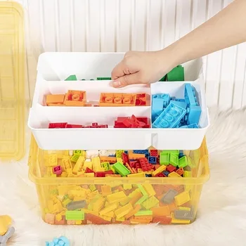 Коробка для хранения Lego, Коробка для сортировки пазлов, Раздел Классификации строительных блоков, Раздел для детских игрушек Lego, Органайзер для хранения игрушек
