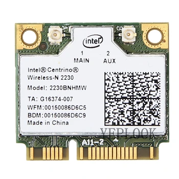 Оригинальная Intel 2230BNHMW 2230BN WiFi карта Wireless-N 2230 300 Мбит/с Bluetooth4.0 Half Mini PCIe Беспроводная карта Wlan Сетевая карта