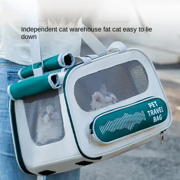 Сумка для кошек Дышащая Сумка через плечо большой емкости Космическая Капсула Сумка для собак Автомобильные Аксессуары Портативный рюкзак для домашних кошек