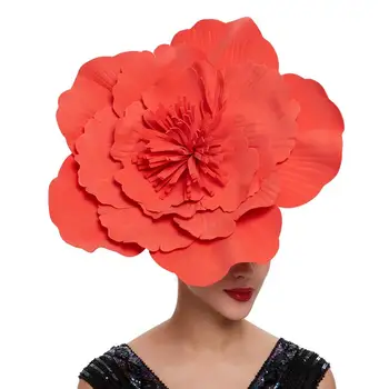 Дизайнерская шляпа-чародейка с резинкой для волос Элегантная цветочная повязка на голову Чародейка для свадебного макияжа Фотосъемки выпускного вечера Особых случаев Цветок